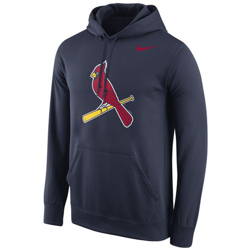 St.Louis Cardinals Nike Logo Performance Pullover Navy MLB Hoodie